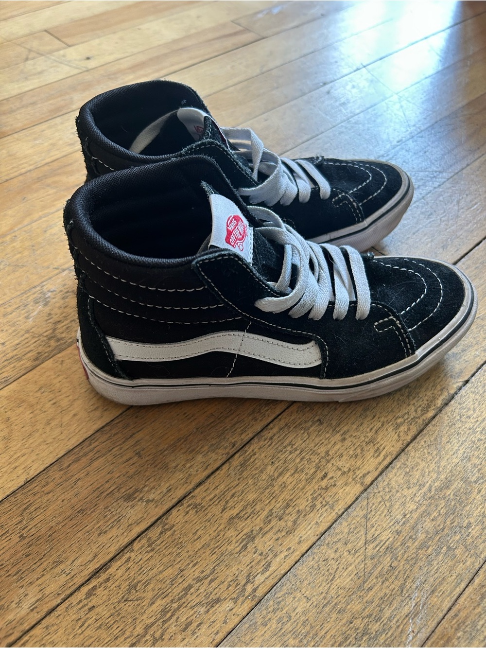 Vans Kids Black & White High-Top Skate 👟 comfy cushion